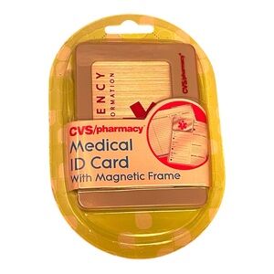 CVS Medical ID Card With Magnetic Frame For Emergency Information